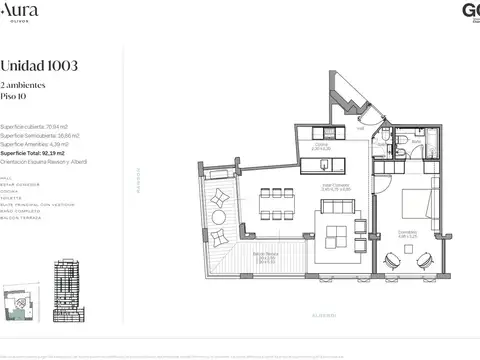 Departamento en Venta al Suroeste