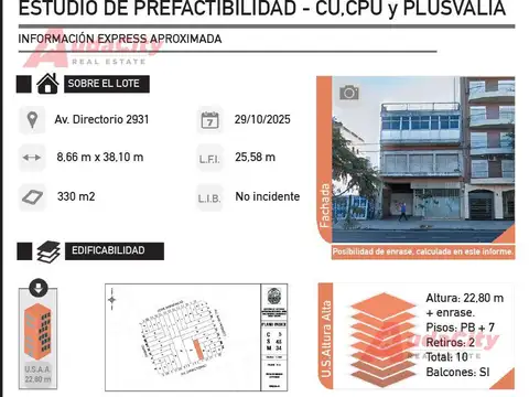 Terreno en Venta en Flores, Capital Federal