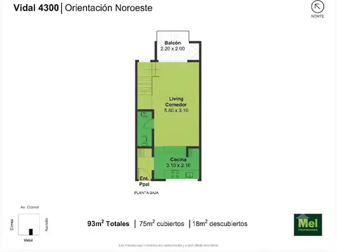 Departamento en Venta con 1 cocheras
