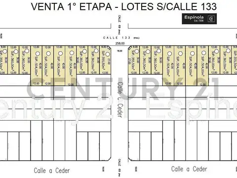 Terreno en Venta de 360,0 m2