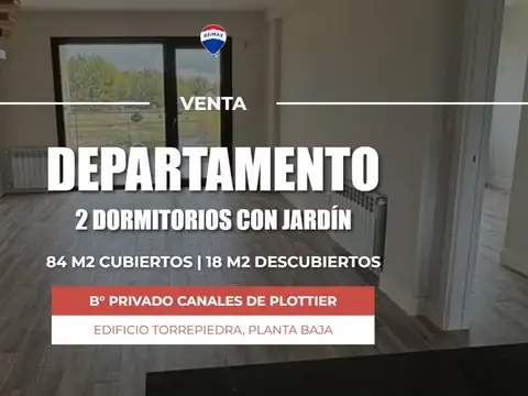 VENTA DEPTO 2 DORM PB CON JARDIN, B° CANALES