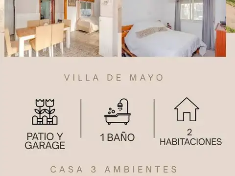 OPORTUNIDAD - Ph 3 ambientes con cochera y patio - Villa de Mayo