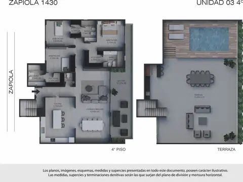 Venta Departamento de 4 Ambientes con Terraza con Piscina y Parrilla en Colegiales