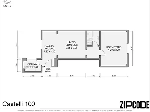 Departamento en Venta de 2 ambientes