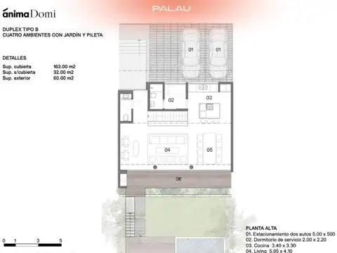 Excelente Dúplex a estrenar con balcón terraza y jardín