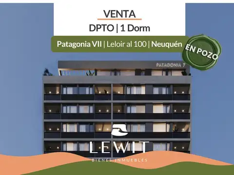 Venta departamentos en pozo | 1 dormitorio | Edificio Patagonia VII | Leloir al 100 | Neuquén