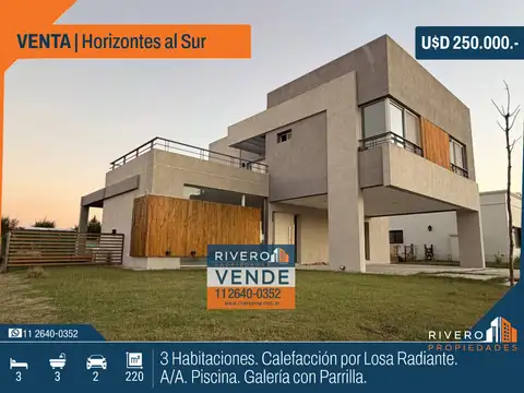 Venta Casa - 3 habitaciones - Piscina - Caldera - Horizontes al Sur 100