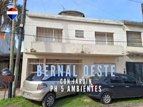 VENTA PH 5 AMBIENTES CON JARDIN BERNAL OESTE