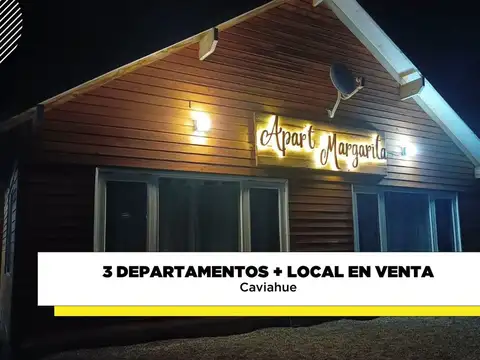3 dptos + 1 monoambiente en venta  - caviahue