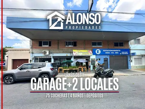 Garage en Venta con 75 Cocheras + 2 Locales en Venta
