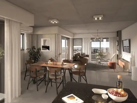 VENTA | FINANCIACIÓN - Departamento en pozo, semipiso 1 dormitorio con dos balcones - Puerto Norte,