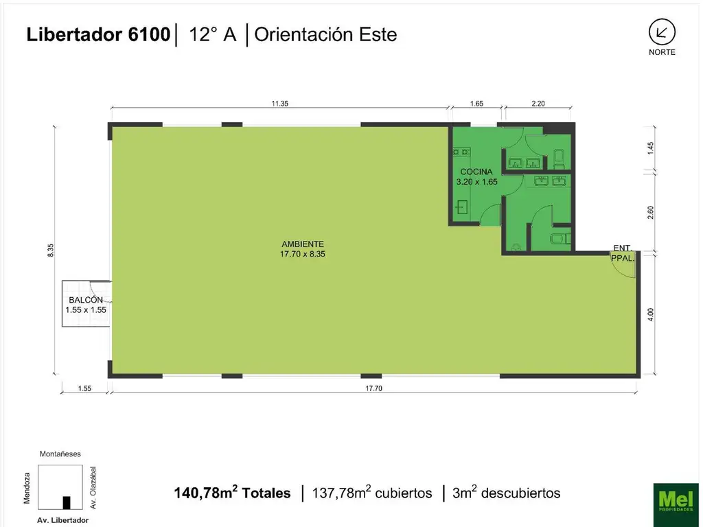 Libertador 6160 en Nuñez