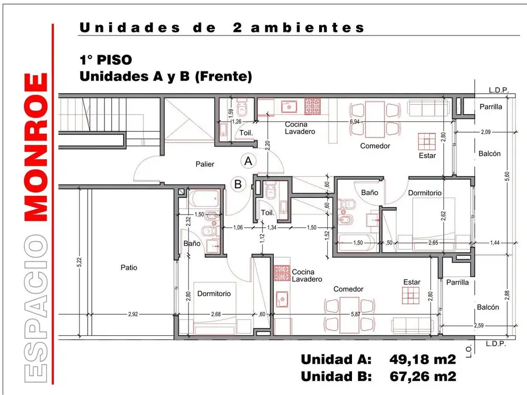 Monroe 4443/7 de 36 Unidades en Villa Urquiza