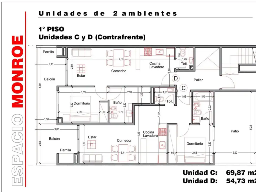 Monroe 4443/7 - Entrega Julio 2028