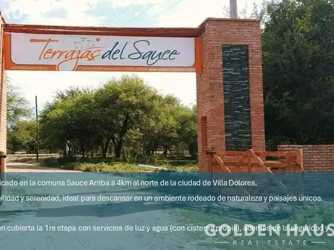 Calle del Canal de riego, Comuna de Sauce Arriba, Pedanía de San Pedro, Departamento San Alberto, Pcia. de Córdoba