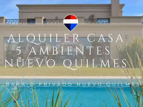 ALQUILER CASA 5 AMB PISCINA, EN NUEVO QUILMES