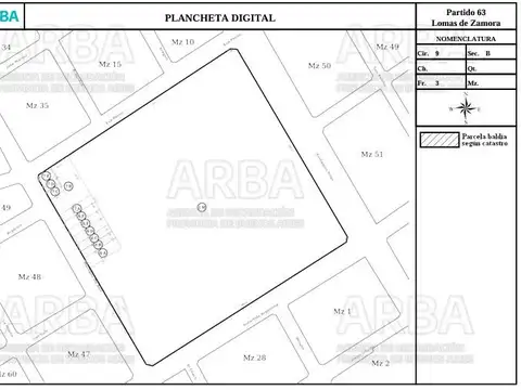 Terreno en Venta 10  mts Frente