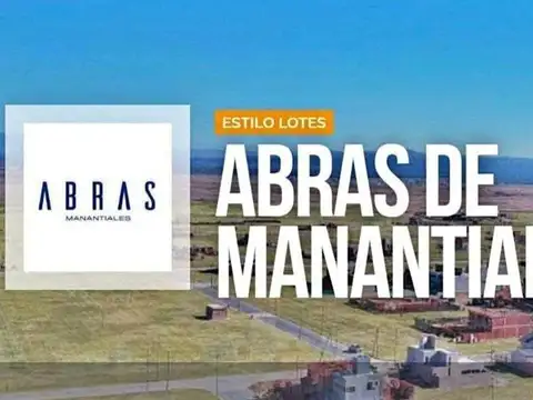 Terreno en Venta en Abras De Manantiales, USD 55.000