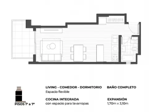 Departamento en Venta Apto profesional