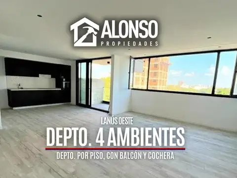 DEPARTAMENTO DE 4 AMBIENTES con COCHERA - EN LANUSITA