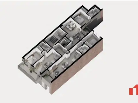 Departamento en Venta de 1 dormitorio