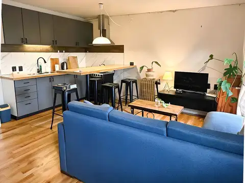 Apto amoblado 1 dorm y terraza I Carrasco Norte