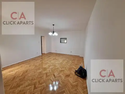 Departamento en  alquiler recien pintado y plastificado 2 ambientes con patio