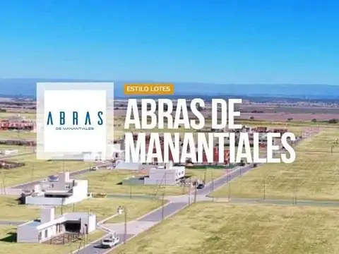 Terreno en Venta en Abras De Manantiales, USD 55.000