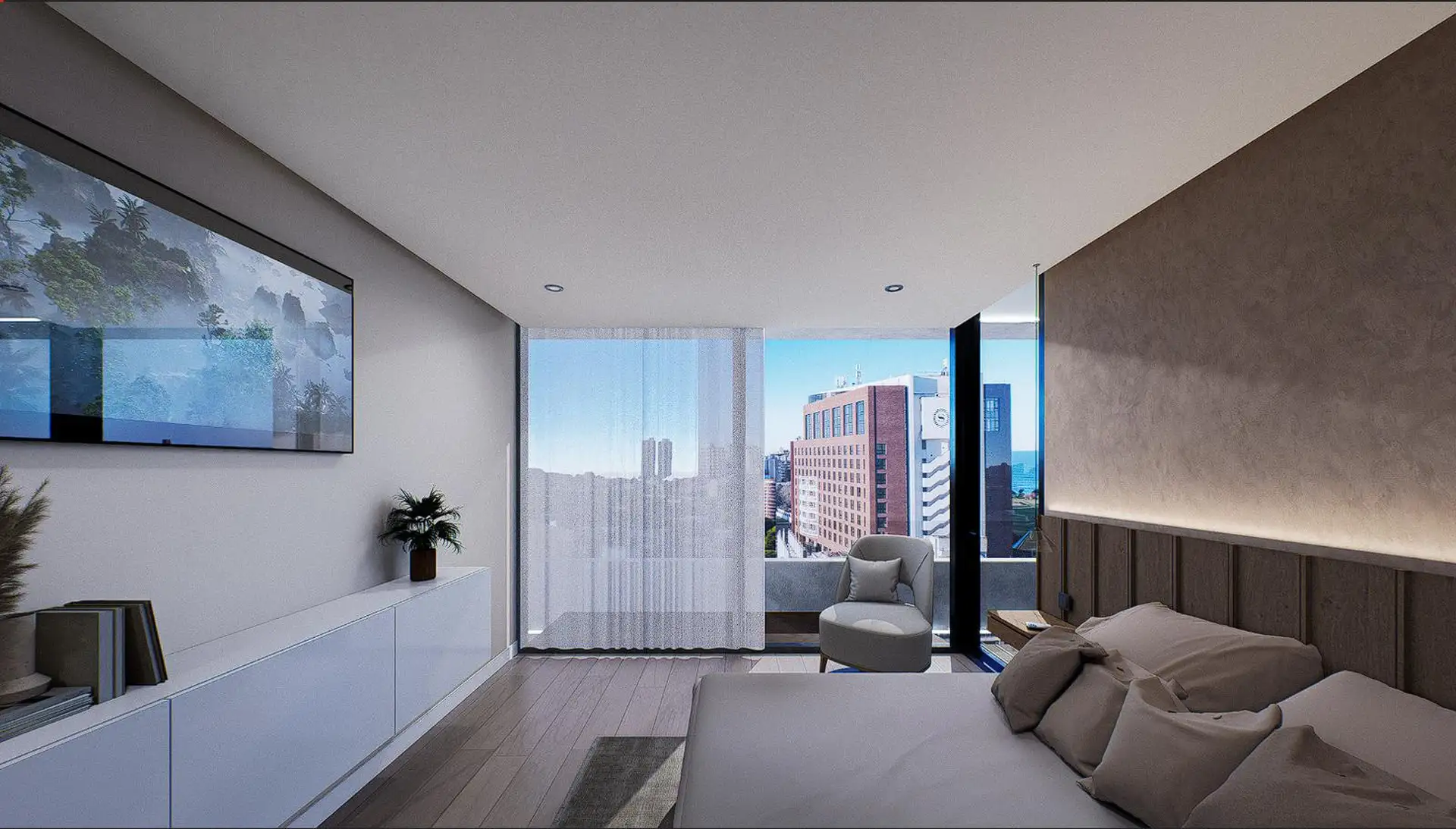 Depto 2 amb, 53m² con amenities y vistas panorámicas — Playa Grande