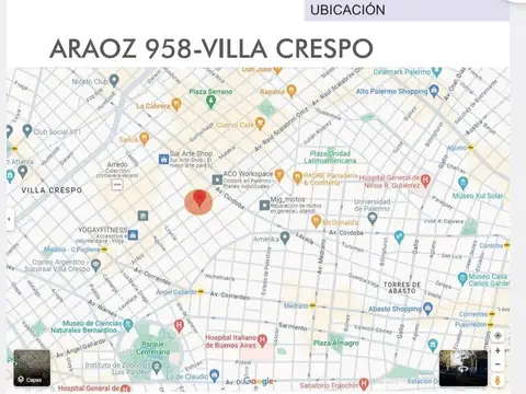 Departamento en Venta en Villa Crespo, USD 120.000