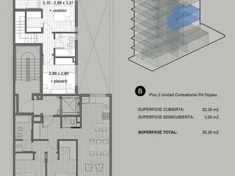 Departamento en Venta de 1 dormitorio