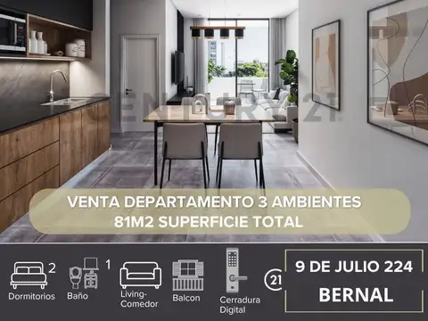 Departamento en Venta en Bernal, Partido de Quilmes