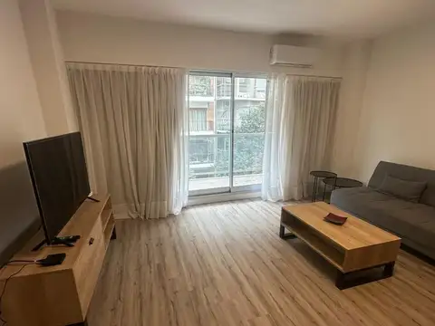 Alquiler Departamento Amoblado en Belgrano 2 Ambientes Con Cochera y 2 Baños