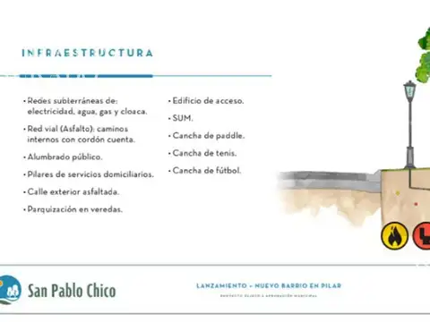 Terreno en Venta en Pilar, USD 60.000