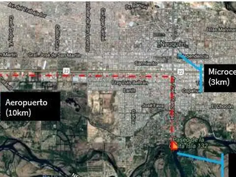 Terreno en Venta 200  mts Fondo