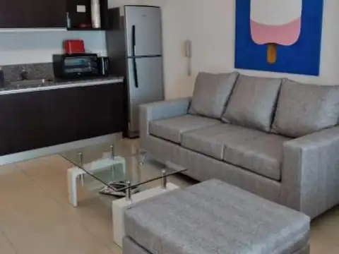 Departamento monoambiente en alquiler con muebles en Condominios de la Bahía