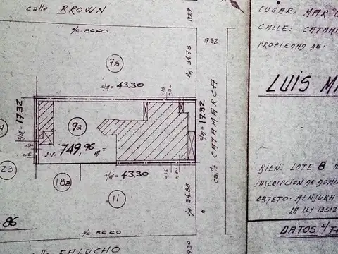 Terreno en  Catamarca e/ Falucho y Brown
