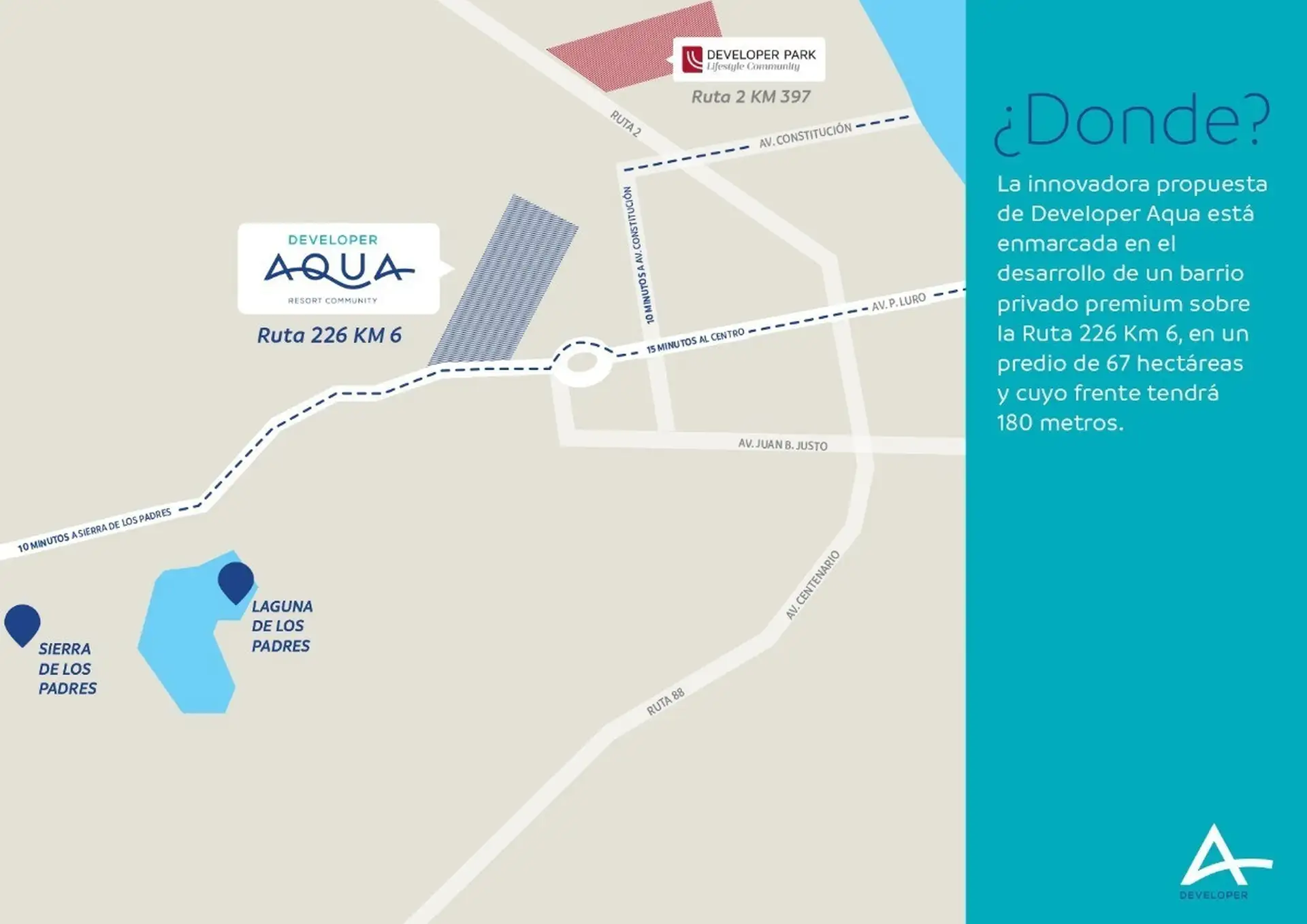 Lote en venta 750m² en Barrio Privado Developer Aqua