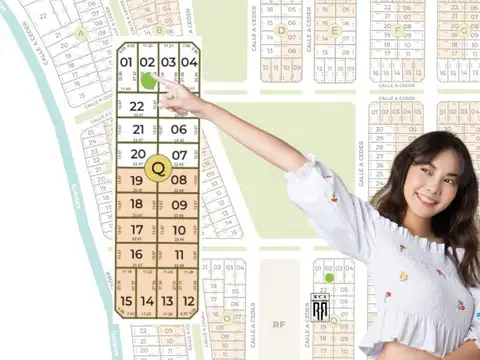 Terreno en Venta 11  mts Frente