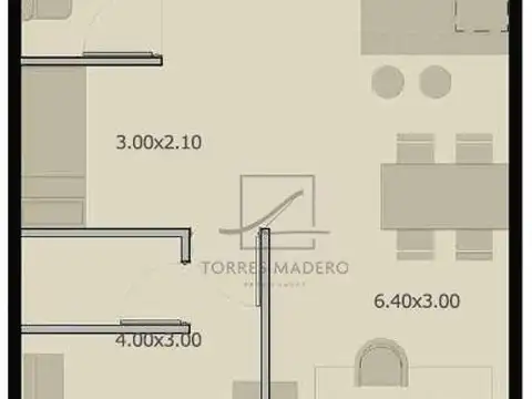 Departamento en Venta de 1 dormitorio