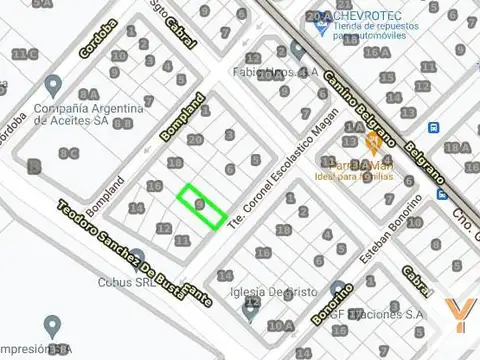 Terreno en Venta 27  mts Fondo