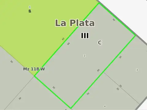 Terreno en Venta de 1800,0 m2