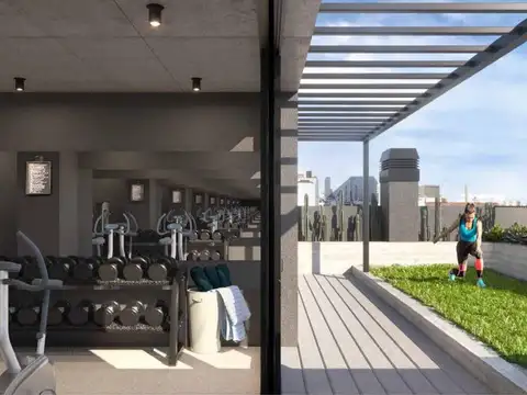 Departamento 2 ambientes con 1 baño