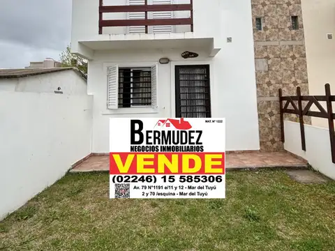 Duplex venta 3 amb Mar del tuyu calle 4 entre 80 y 81