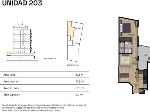 VENTA APARTAMENTO 1DORM BALCON PUNTA CARRETAS POZO