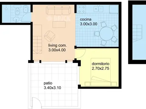 Depto Tipo Casa en Venta en Colegiales, USD 139.000