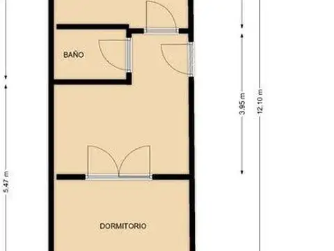 Departamento en Venta de 1 dormitorio