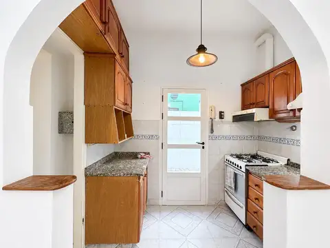 Departamento de 2 ambientes con dos patios