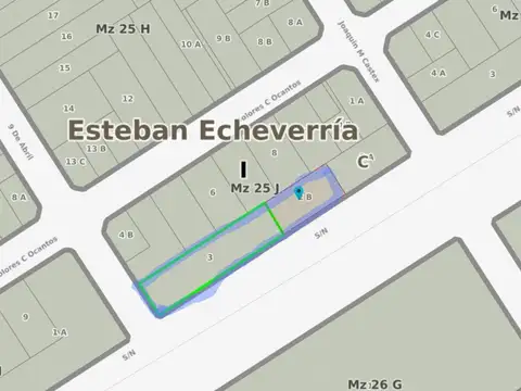 VENTA TERRENO  MONTE GRANDE 15x90  GALPON