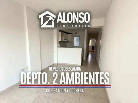Departamento 2 ambientes con balcón en venta en Escalada